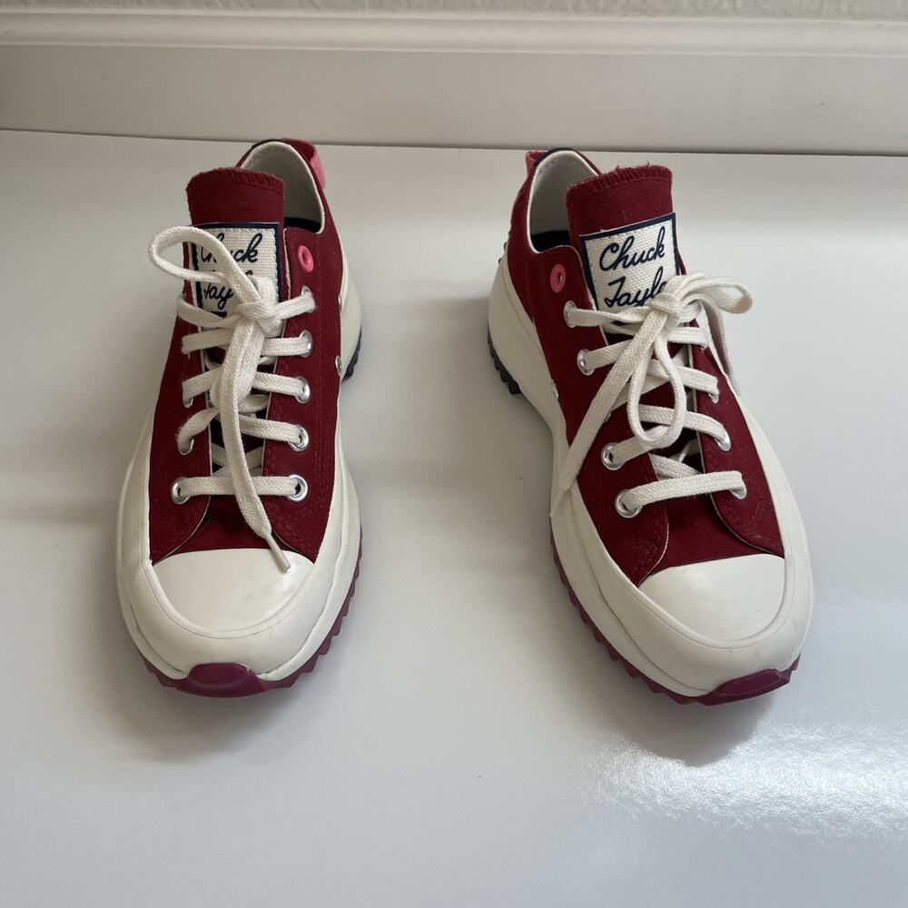 Converse Run Star Hike Platform Size 6.5 Womens Color Pop Red A14272C EUC